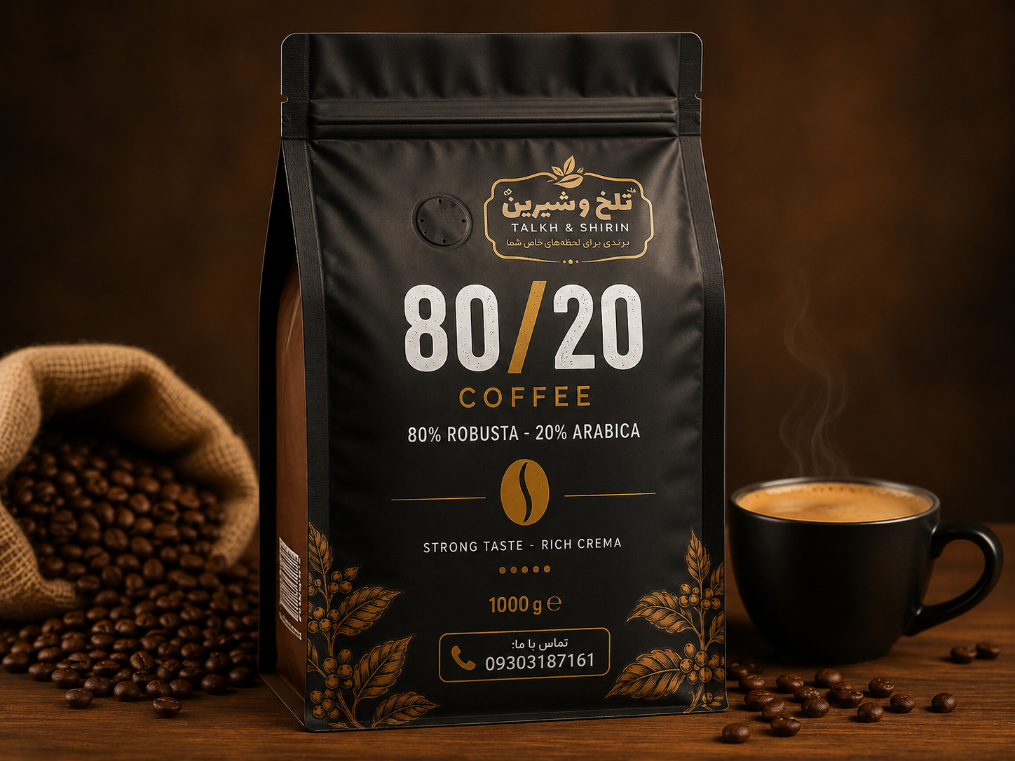 قهوه سوپر کرما 80_20